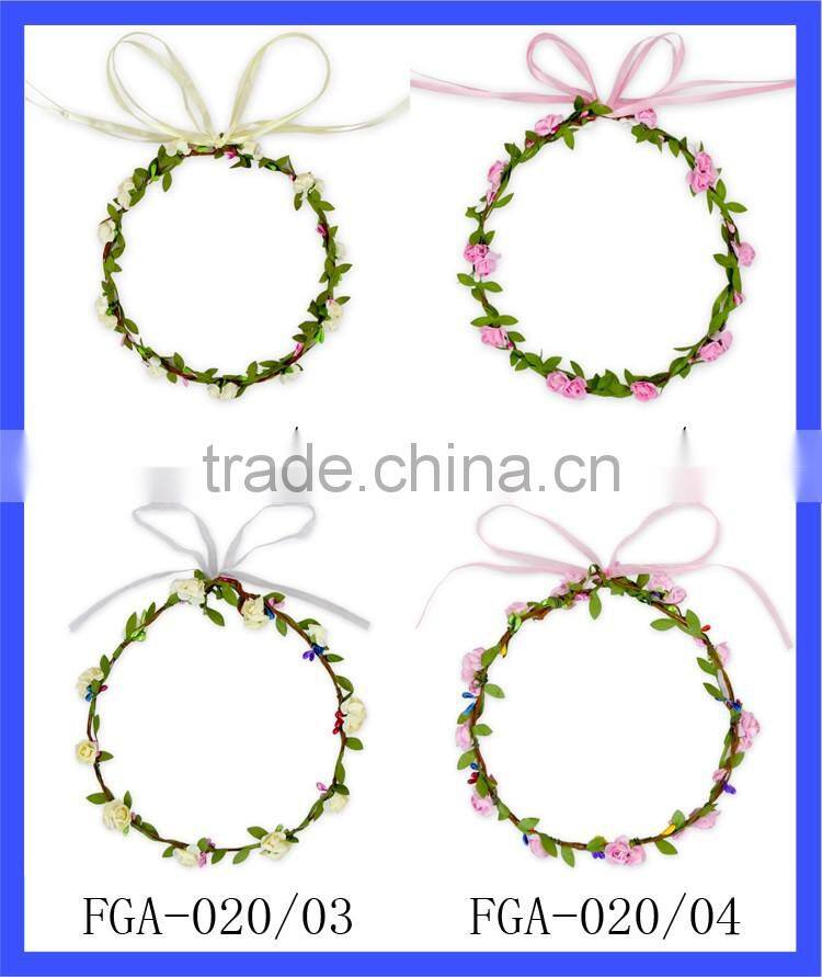 Festival Party Wedding Boho Bridal Tiara Wedding Hair Crown Headband Wedding Flower Crown