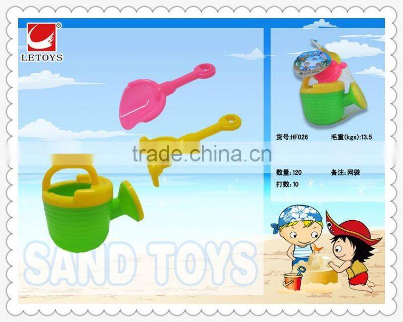 plastic 3PCS beach toys play set with watering can for children at good price