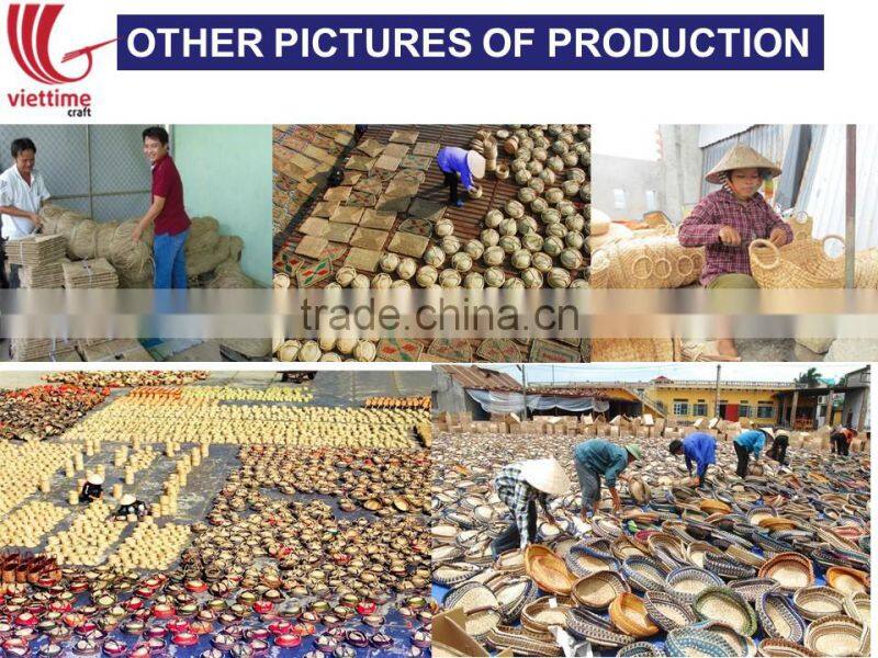 Water hyacinth heart storage gift basket