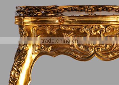 Handmade carving gold leaf coffee table/side table FA-181P-01