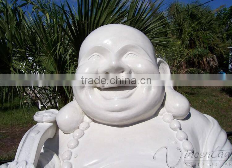 China factory supply religious fengshui stone carvings and sculptures natural marble maitreya buddha