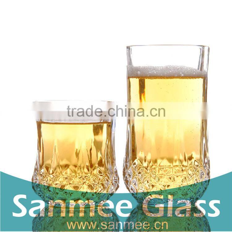 All Kinds of Bar Use Embossed Crystal Red Wine Glass