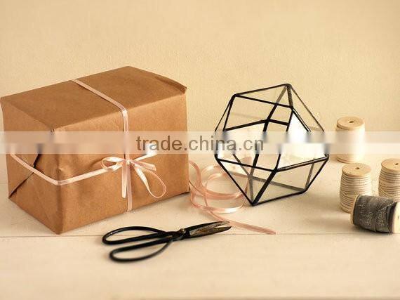 Wholesale hot sale clear geometric glass terrarium