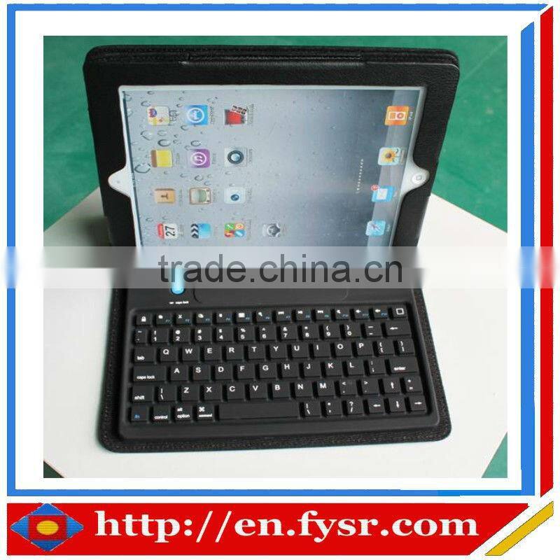 leather tablet cover with silicone bluetooth keyboard