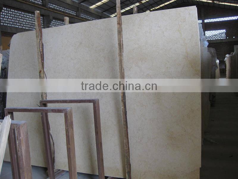 Polished Sunny beige marble slabs and tiles