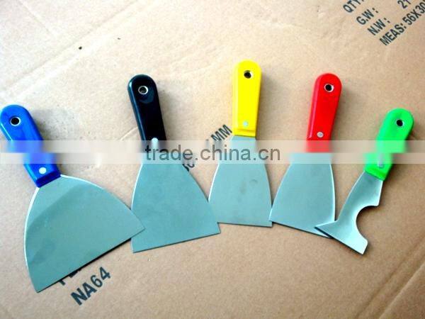125mm stainless steel putty knife with plastic handle