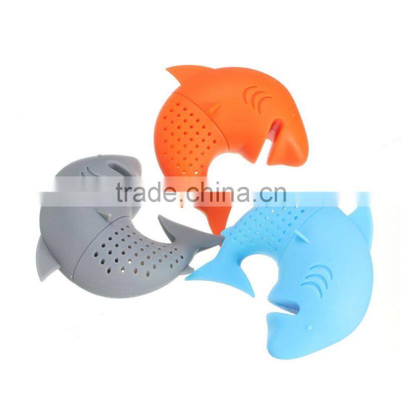 The Silicone Shark Shape Tea Infuser Maker Set Cup Decor Tea Bag Strainer Filter