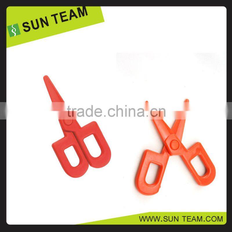 CS018 4-3/4" red plastic handle different types of children scissors