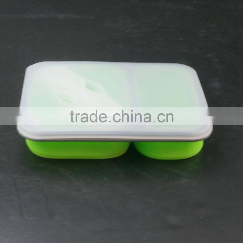 16129 Collapsible Silicone Kids Food Storage box