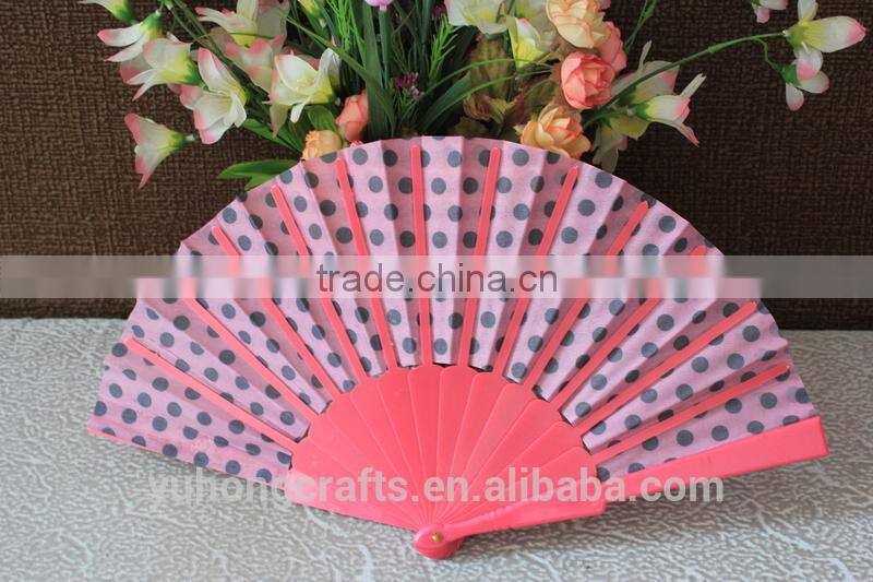 Fabric hand fan Dot design
