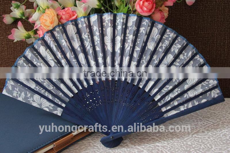 Bamboo crafts advertising fan for promotion