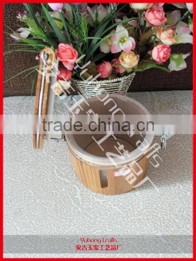 hot selling bamboo seal pot for promotiton