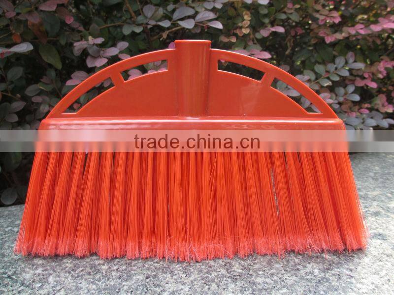 Recycled soft bristle sweeping broom