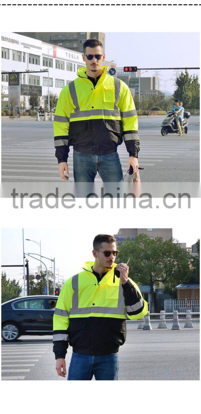 Hi Vis 3M Reflective Tape Hoodies Jacket