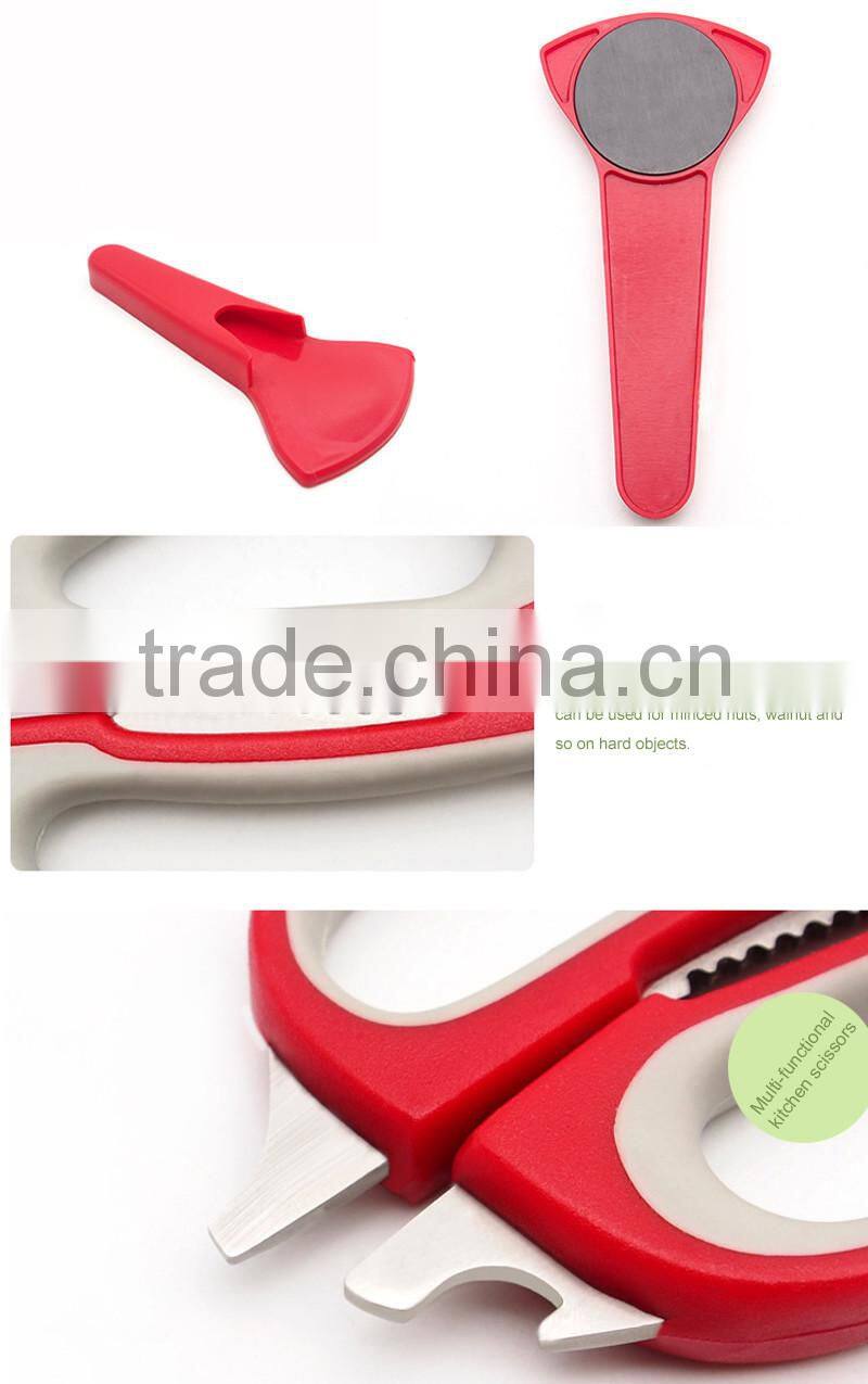 MARX Super Combo Multi Purpose 5 Blade Herb Scissors + Heavy Duty Multifunction Kitchen Shears set for Chicken,Poultry,Fish,Meat