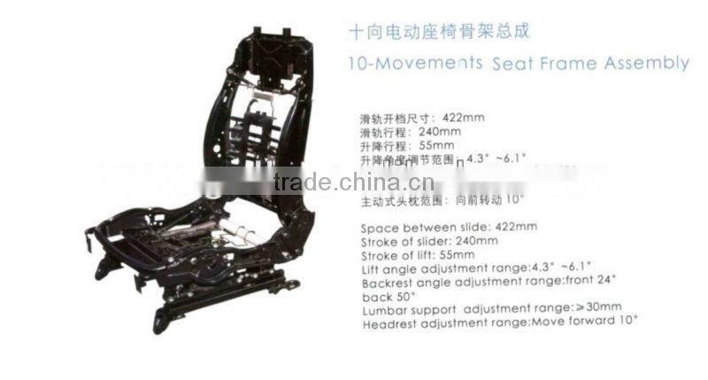 10-MOVEMENTS SEAT FRAME ASSEMBLY