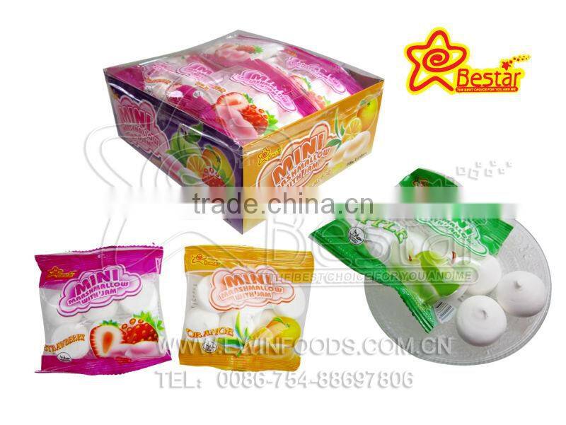 Delicious Mini Marshmallow With Fruity Flavor Jam