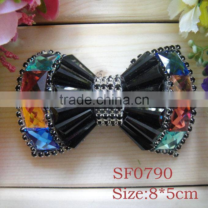 SF0816 High quality rhinestone flower fashion ladies shoe accessories