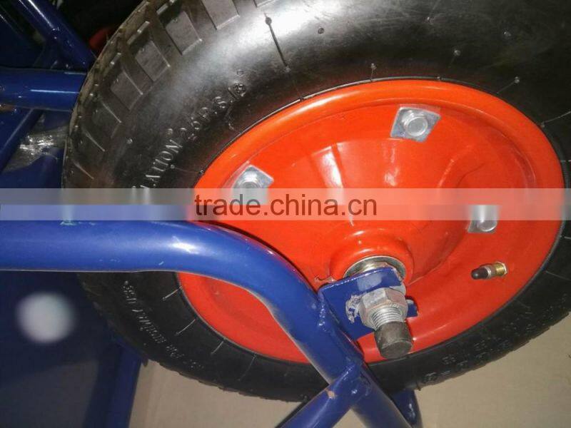 High Quality Industry Metal Wheel Barrow ,Platform Hand Truck, Hand Trolley,TOOLS,Rubber wheel 8802