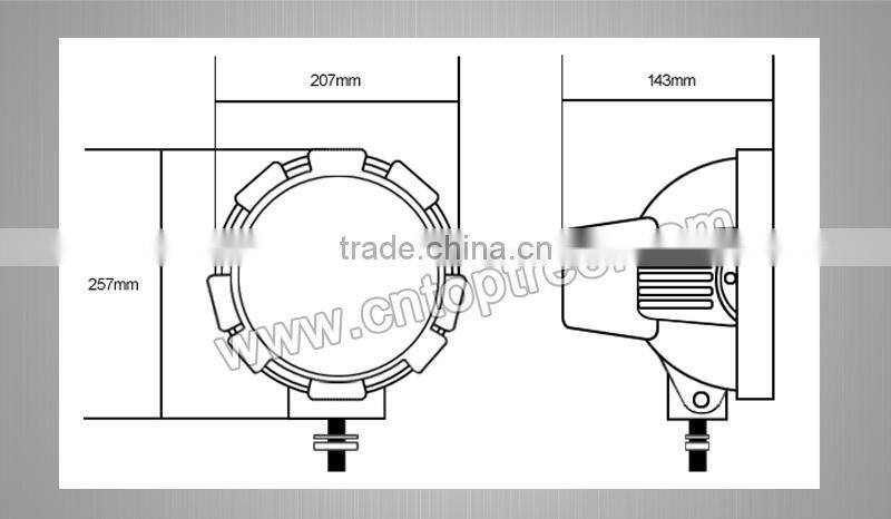7'' 12V 24V H3 35w 55w 75w hid off road fog lights