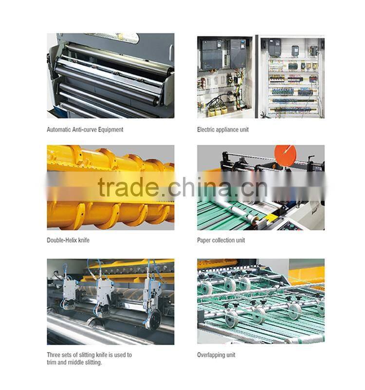 SM-1400 Automatic Double Helix Rotary blade Paper Roll to Sheeter Cutter machine