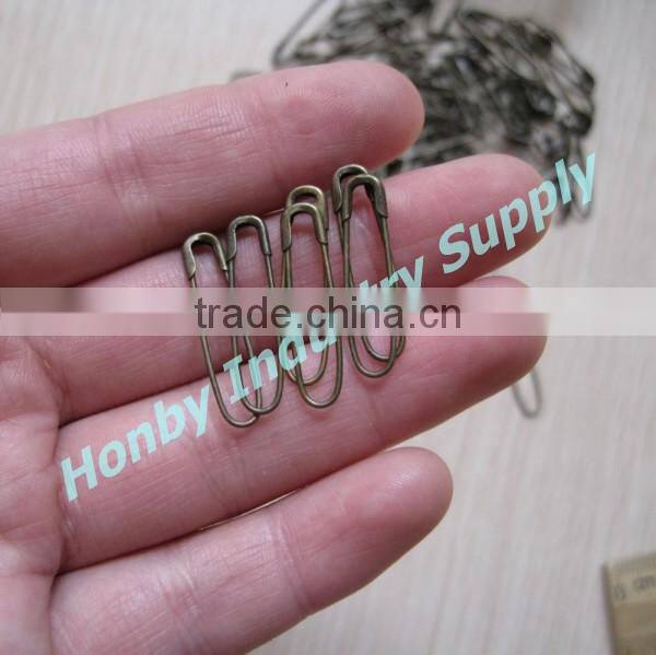 22mm Antique Bronze Coiless French Loop Tag Pin