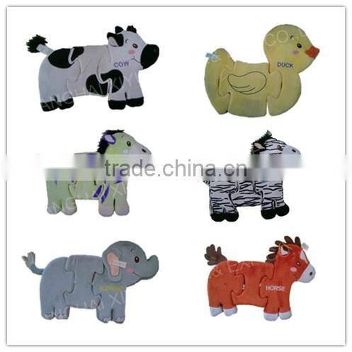 Factory wholesale promotional magnet toy plush animal magnet