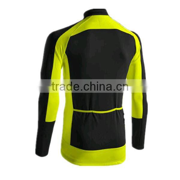 cheap mens comfortable Breathable long sleeve cycling jersey with rear pockets