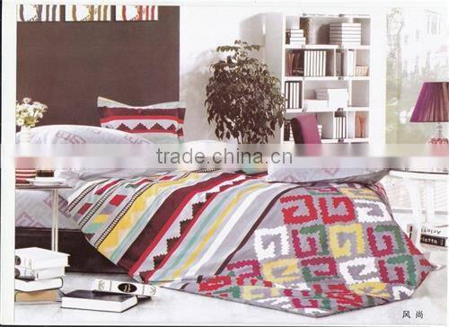 kingsize flower design digital printing diamond velvet hotel home bedding set