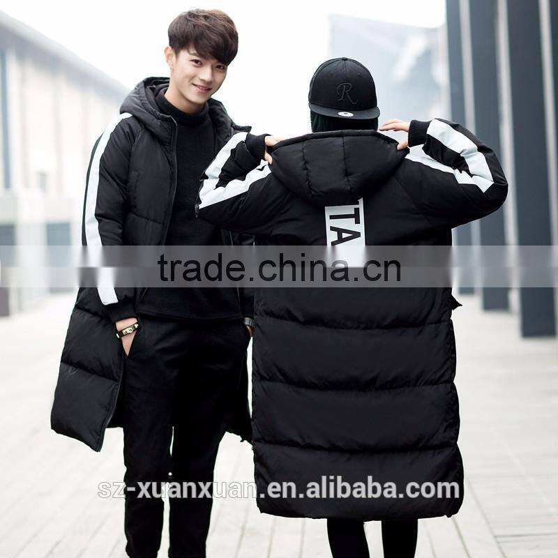 Lovers warm long duck down jacket korean version down jacket 2016