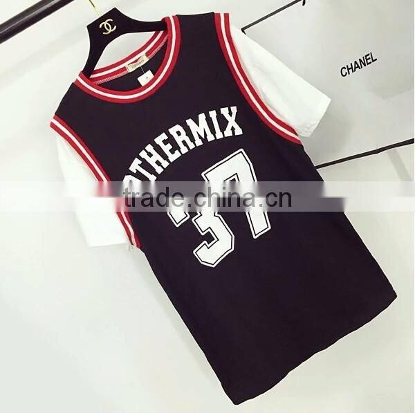 Hottest printing with number 37 long line t-shirts for girls