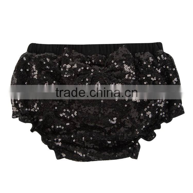 2016 manfactory boutique baby sequin bloomer with bow
