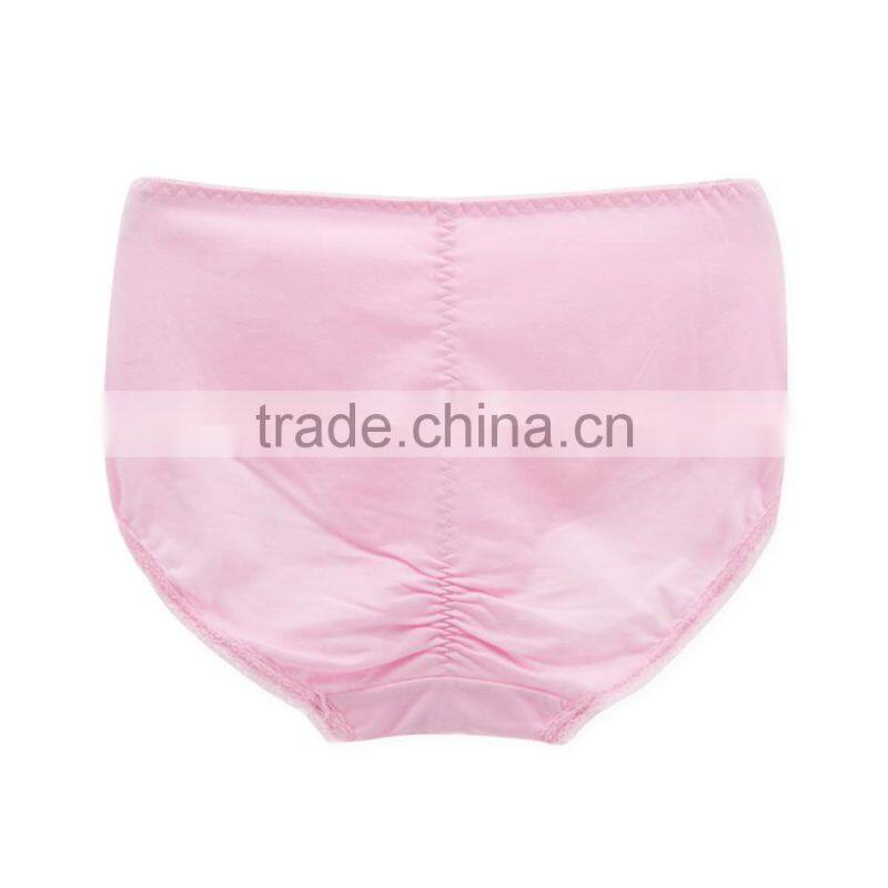 Pink 95% Cotton 5% Spandex with Lace Sexy Fancy Woman Underwear