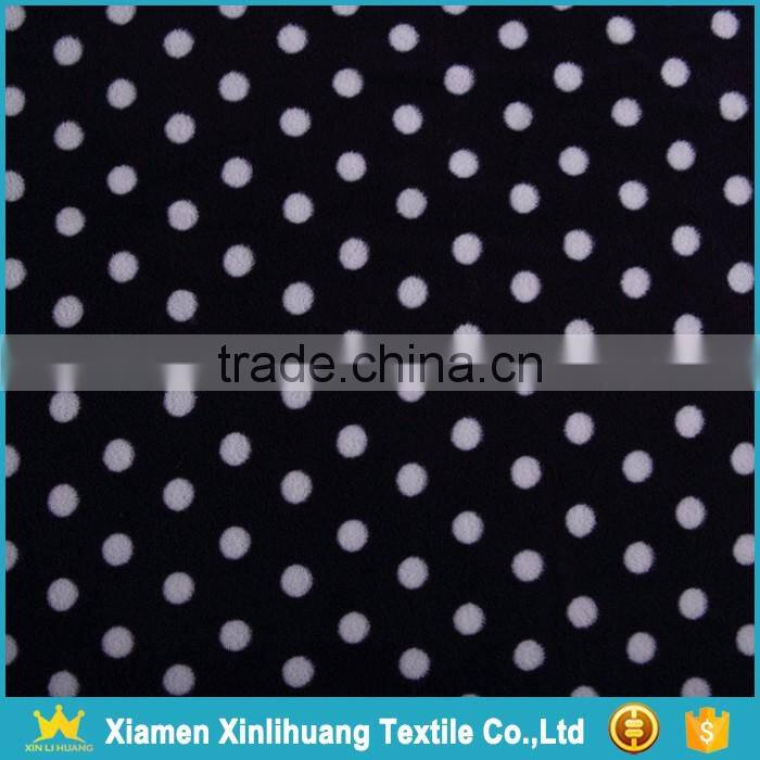 Custom Printed 100% Polyester Reversible Polar Fleece Fabric