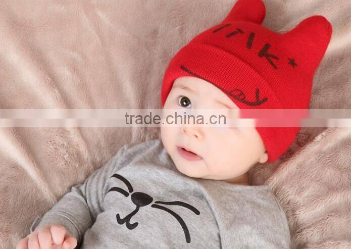 Super warm Lovely crochet toddler Knitted Baby kids wool hat