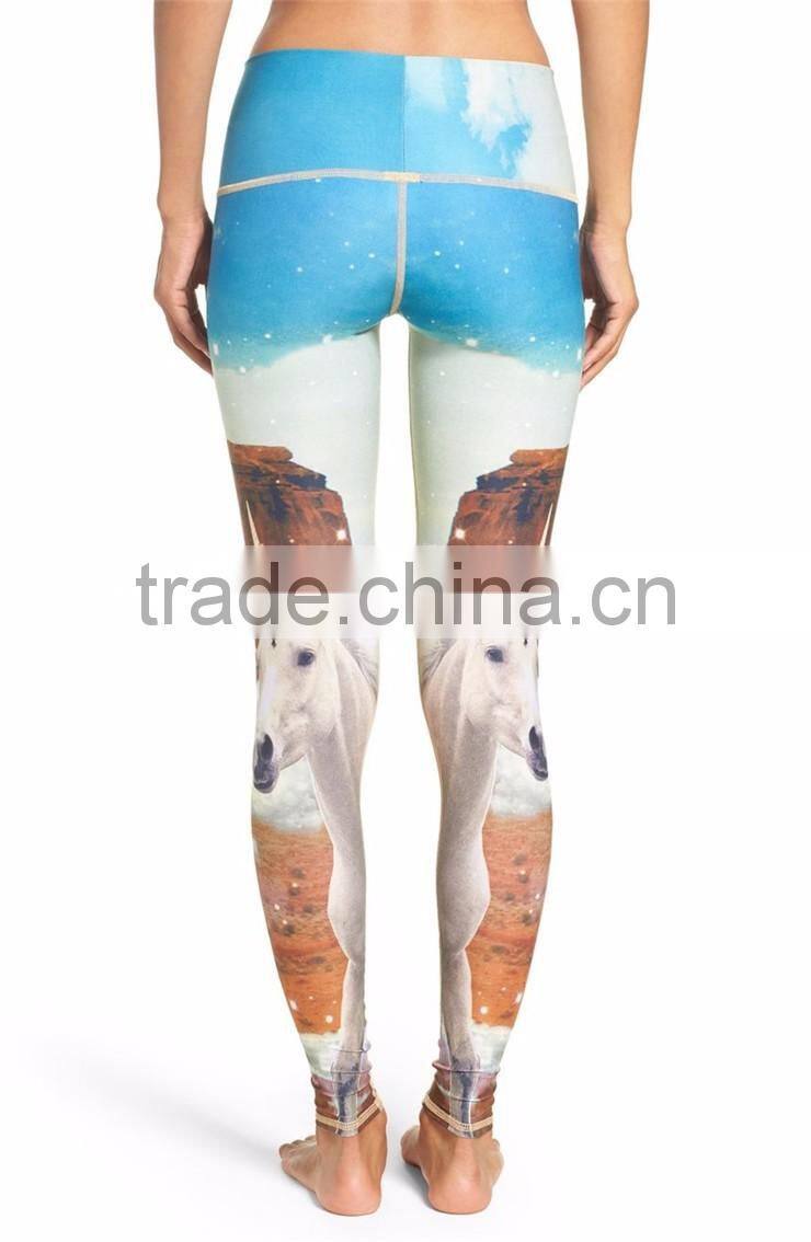 Custom Made Women Full Print Yoga Pants Sport Hot Pant Leggings