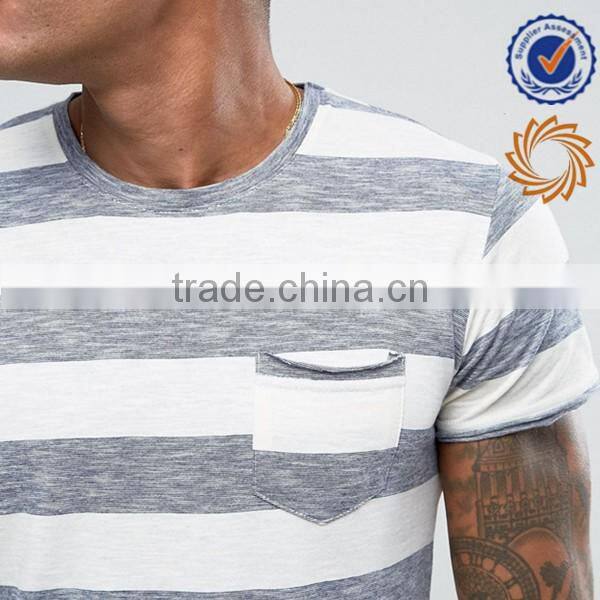 Mens grey and white poly cotton t shirt