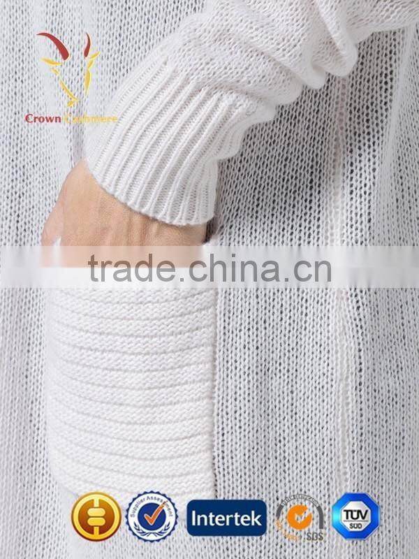 White Long Womens Cardigan in China