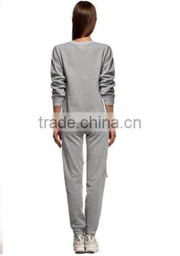 Women's Winter Warm Thicken Sweatshirts 100% Cotton 2Pcs Long Sleeve Sweat and Pants Outfits Set
