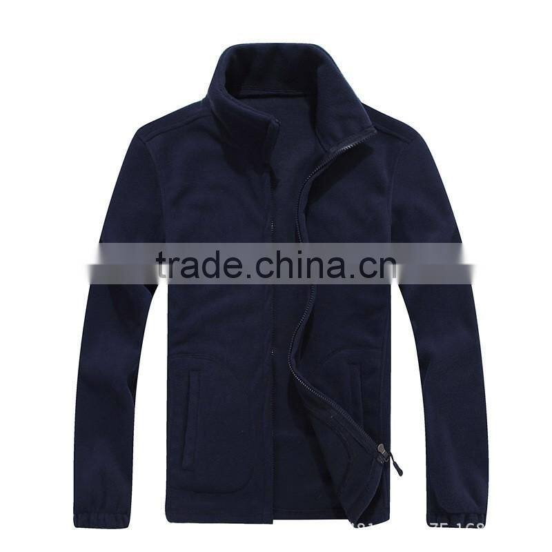 2017 winter high quality polor fleece jacket for men