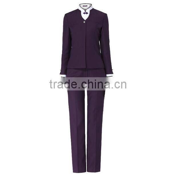2017 Attractive fashion airline pilot stewardess uniform durable air hostess uniform