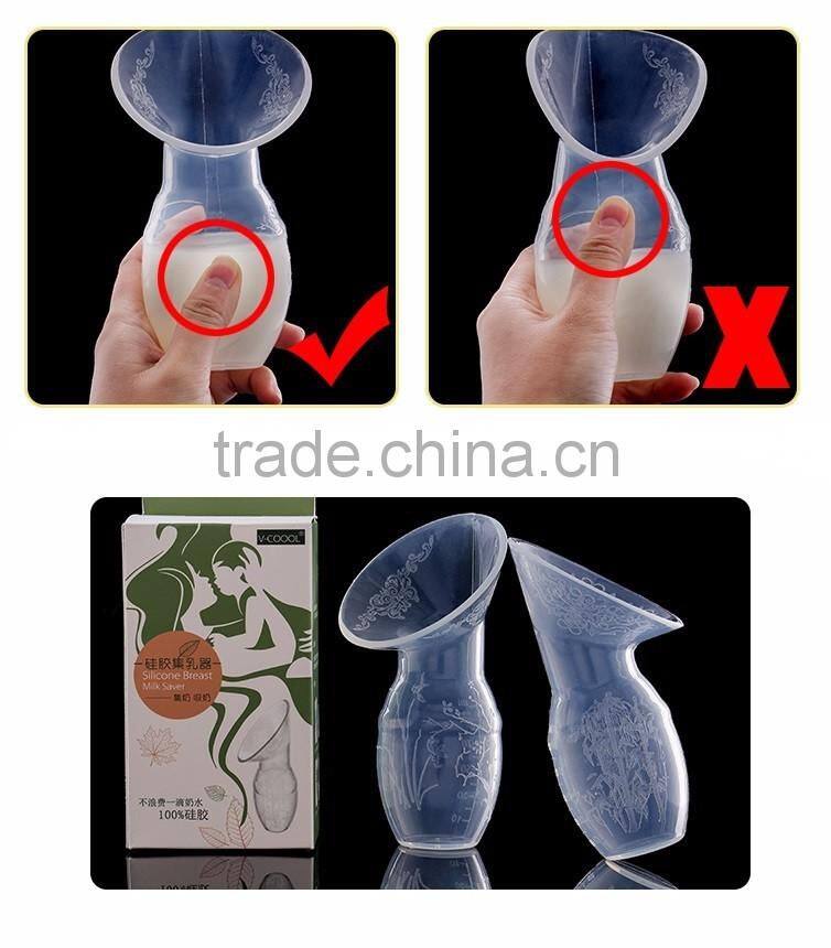 New Silicone Breastfeeding Pump/Milk Pump Suction Bottle/Breast milk pump with lid