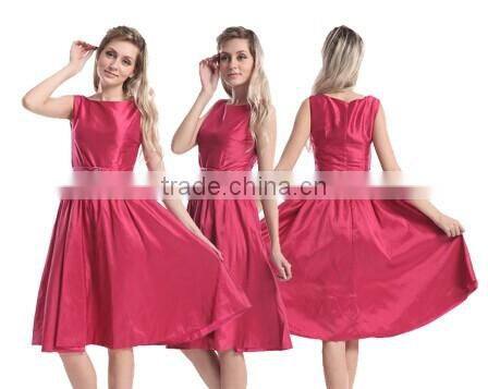 China Manufacturer Elegant Ladies Floral Print Sleeveless Dresses Plus Size