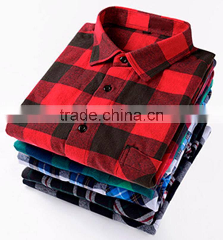 flannel shirt for men clothes new fashion causal shirt for men 100% cotton boys fancy shirts