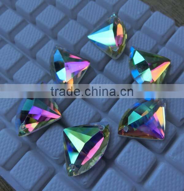 crystal sector shape sew on rhinestone wedding dress,dance dress,shoes accessory