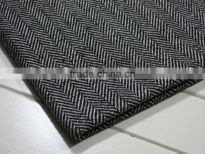 High quality zigzag woolen twill fabric, wool fabric, scottish fabric