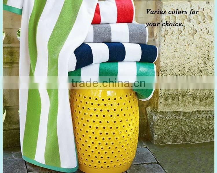 Dark blue stripe beach towel hotel,big size pool towel