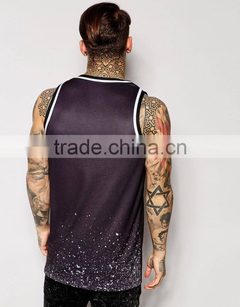 2016 High Quality Newly Young Printed Men Comfort Sport Tank top Pattern 04