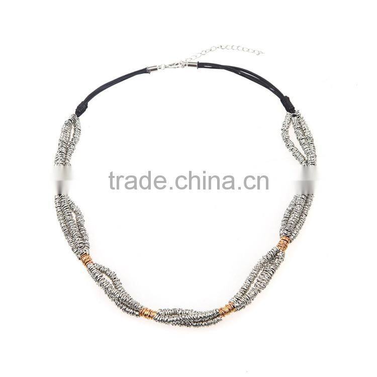 2015 fashion metal chain necklace Circle Necklace284