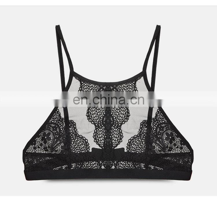 Wholesale Latest Sexy Transparent School Girl Wear Net Bra